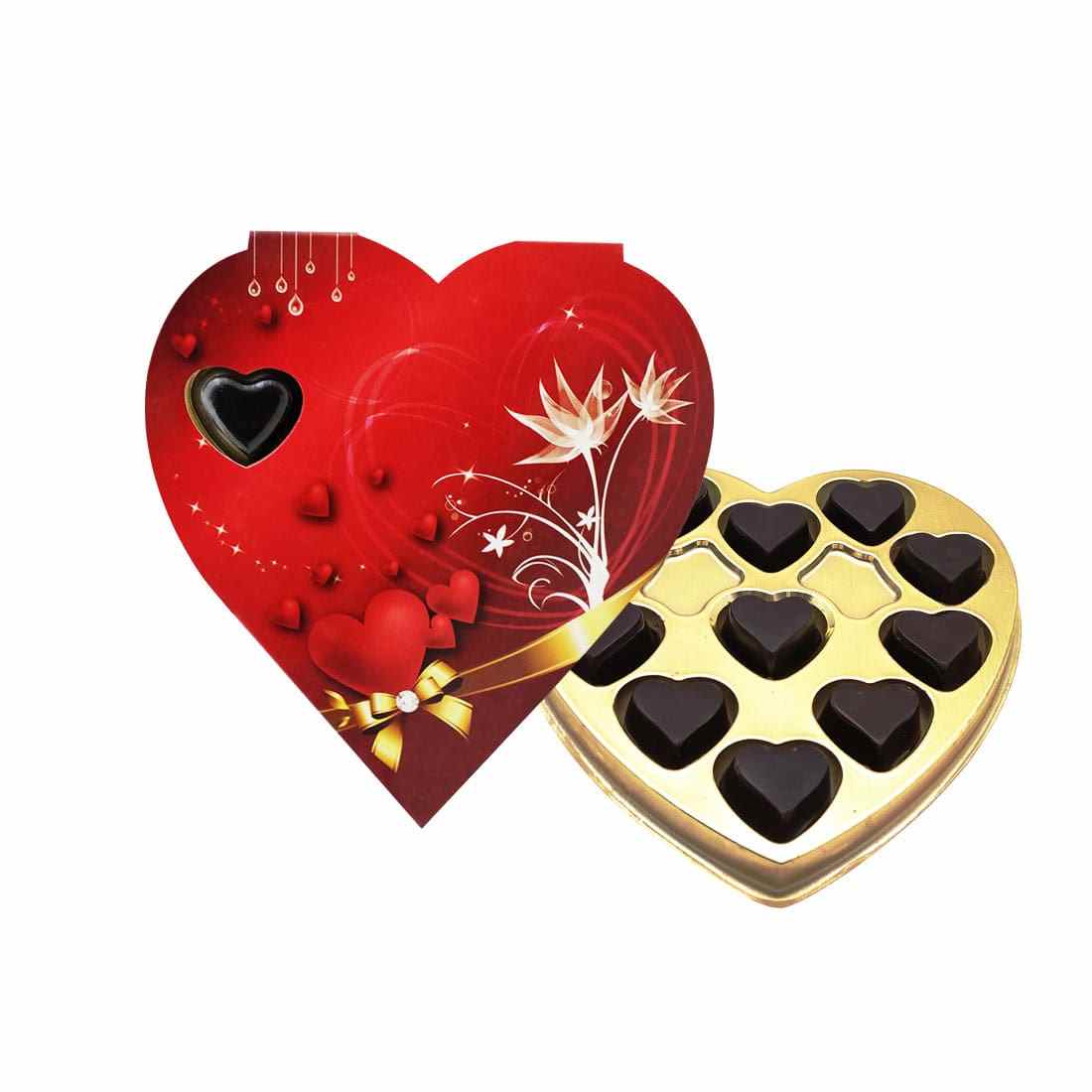 Buy Valentine Gift Box W/ Imported Dark Chocolate Biscotti Online