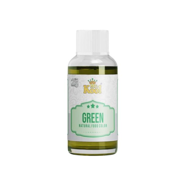 Mr.Kool Premium Natural Green Food Color for Baking Cake, Ice Cream, Sweets?28ml.