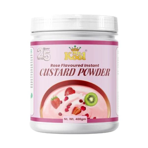 Mr. Kool Custard Powder Rose Flavor Jar 400 Gm