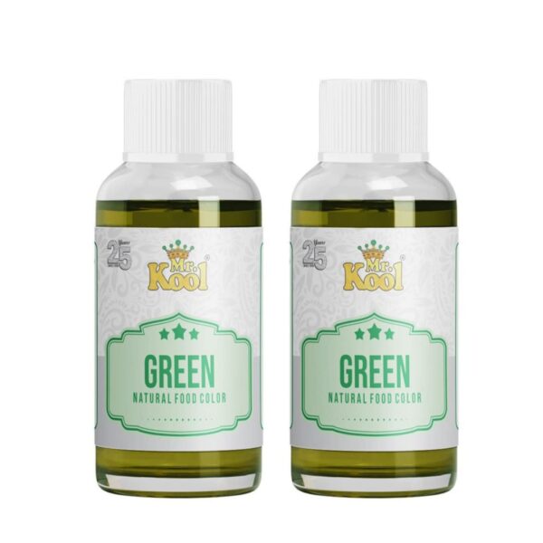 Mr. Kool Natural Food Color Green 28 mL X 2 Pack