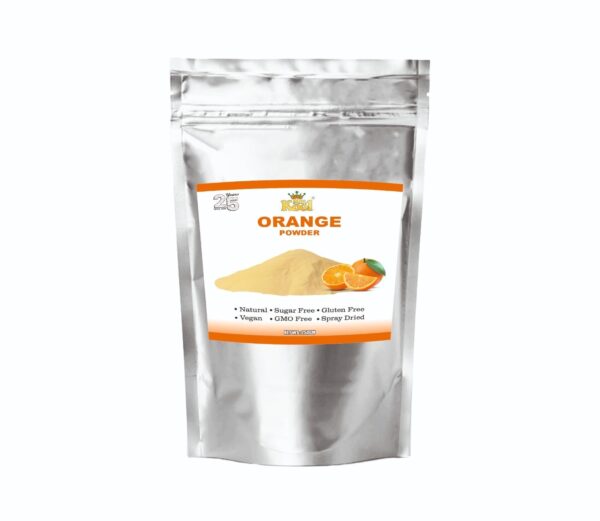 Mr. Kool Orange Fruit Powder 250 Gm, 100% Natural, Spray Dried, No added Sugar.