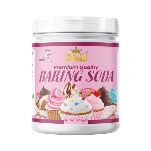 Baking Soda Jar 400g Baking Powder for Baking Cake, Breads, Pizza, Muffins, Dhokla, , Naans, Idlis |Baking Ingredients s | Double Acting Baking Soda, Cooking Soda | 400g JAR SET