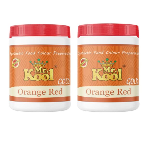 Mr. Kool Food Color Powder Orange Red 20 Gm X 2 Pack