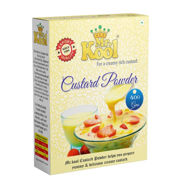 Mr. Kool Custard Powder Vanilla Flavor Box 400 Gm